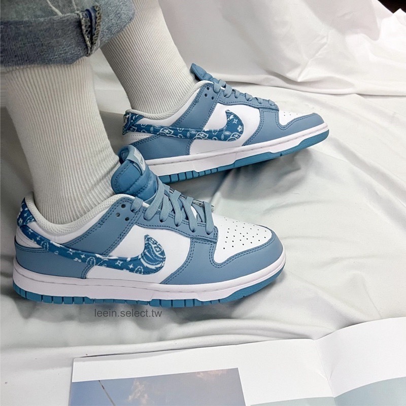 Nike Dunk Low Blue Paisley 白藍 北卡藍 腰果花 變形蟲 女鞋 DH4401-101