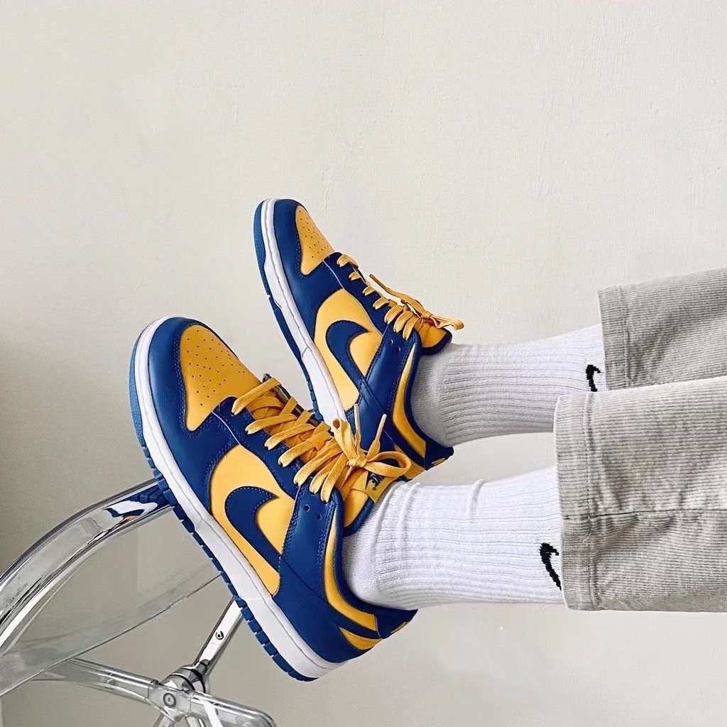 Nike Dunk Low Retro "UCLA" 加州大學 藍黃 勇士隊配色 皮革 男鞋 DD1391-402