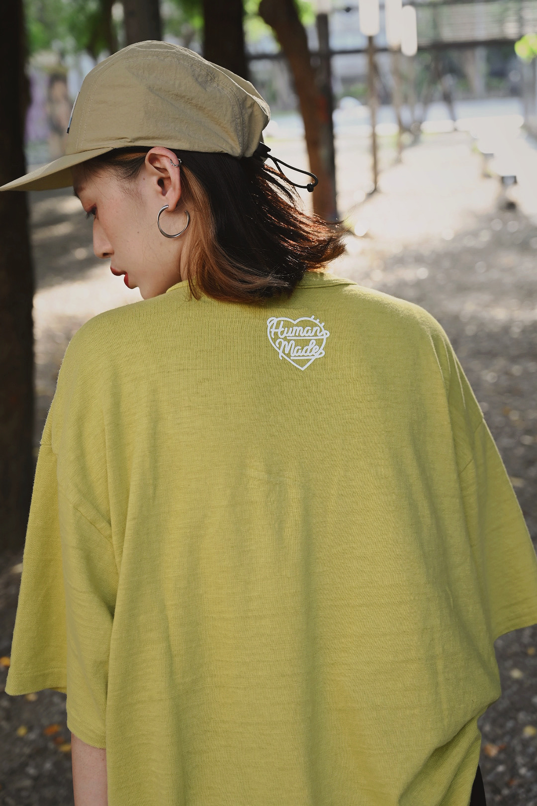 <快速出貨>HUMAN MADE 鏤空愛心 黃