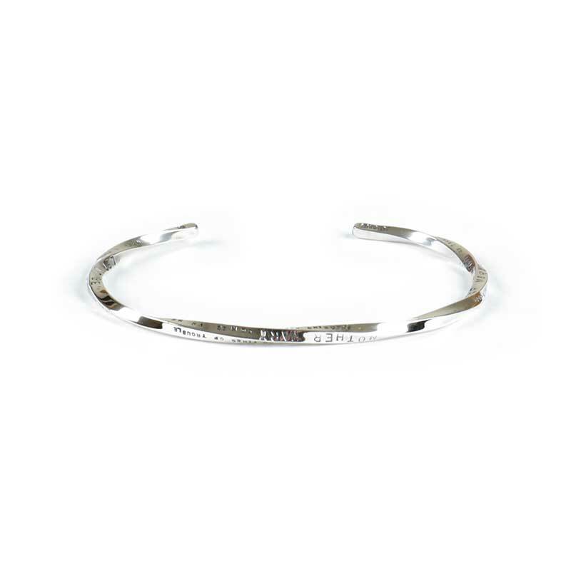 AMP JAPAN LET IT BE Stamped & Twisted Bangle -Thin 13AJ