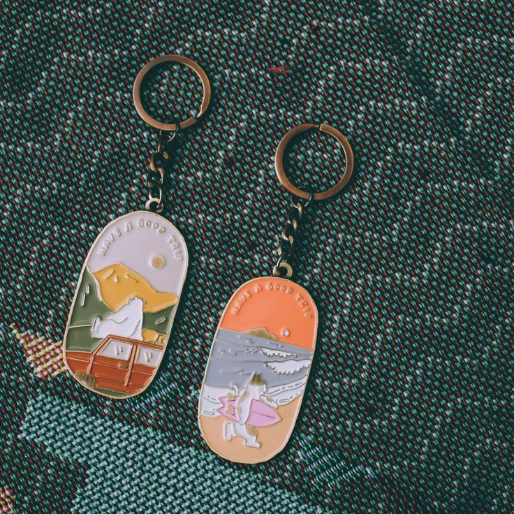 黑白小姐｜Outdoor 金屬鑰匙圈 Have A Good Trip