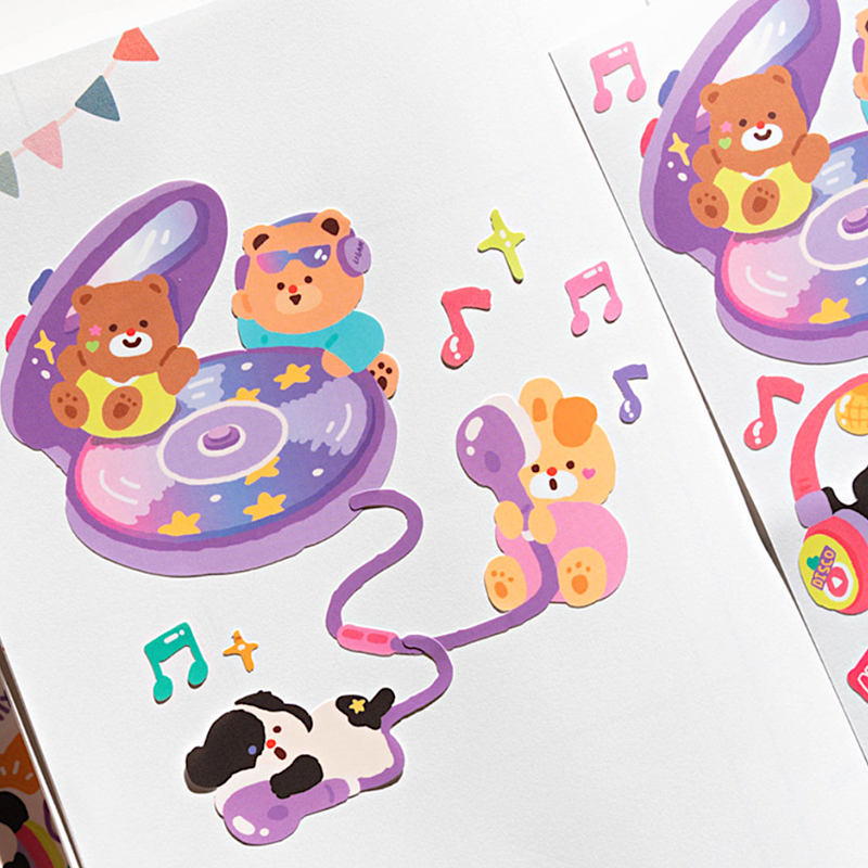 Khakiz Sticker－Favourite Play (Korean Stationery Brand)