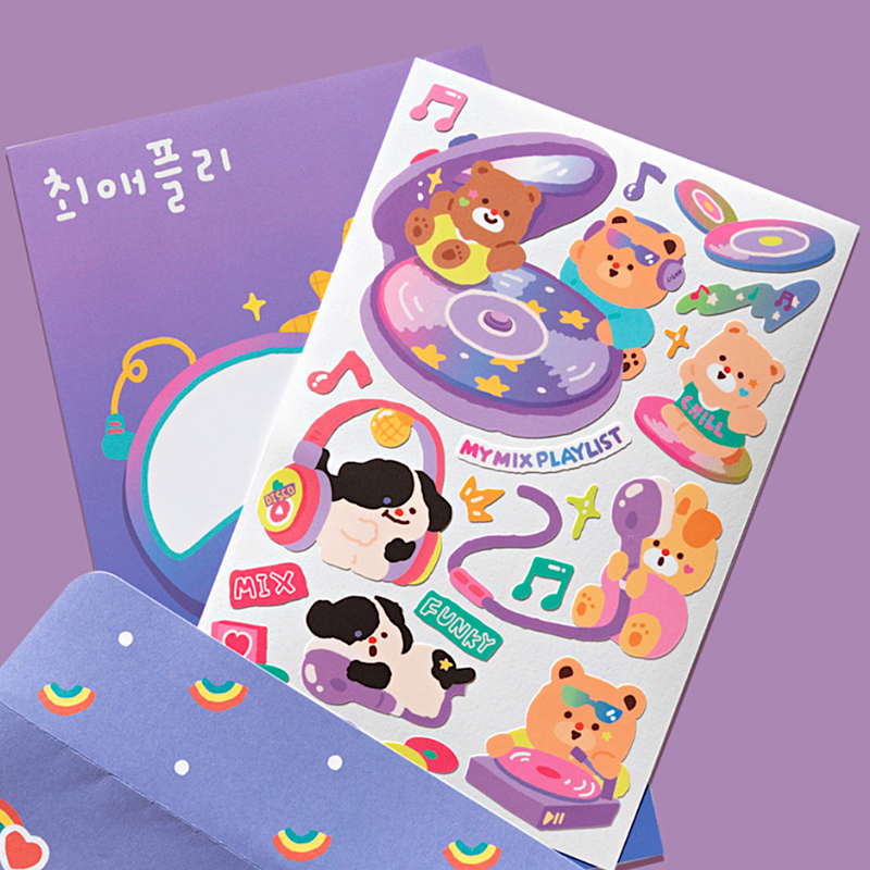 Khakiz Sticker－Favourite Play (Korean Stationery Brand)