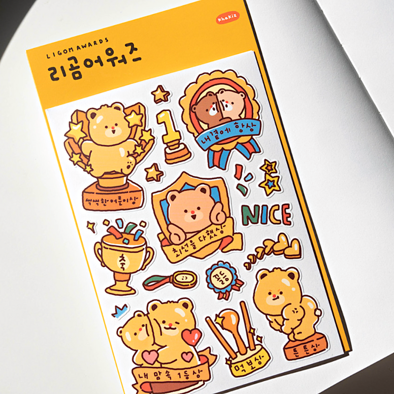 Khakiz Sticker－Ligom Awards (Korean Stationery Brand)