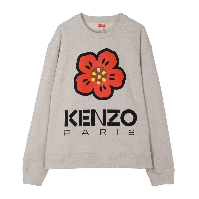 KENZO Logo 圖案印花灰色衛衣 FD52SW0364ME93 -T