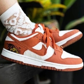 Nike Dunk Low SE Sun Club 白橘 夕陽落日 笑臉 女鞋 DR5475-100