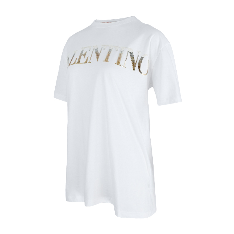 VALENTINO Logo 亮片T恤 -T