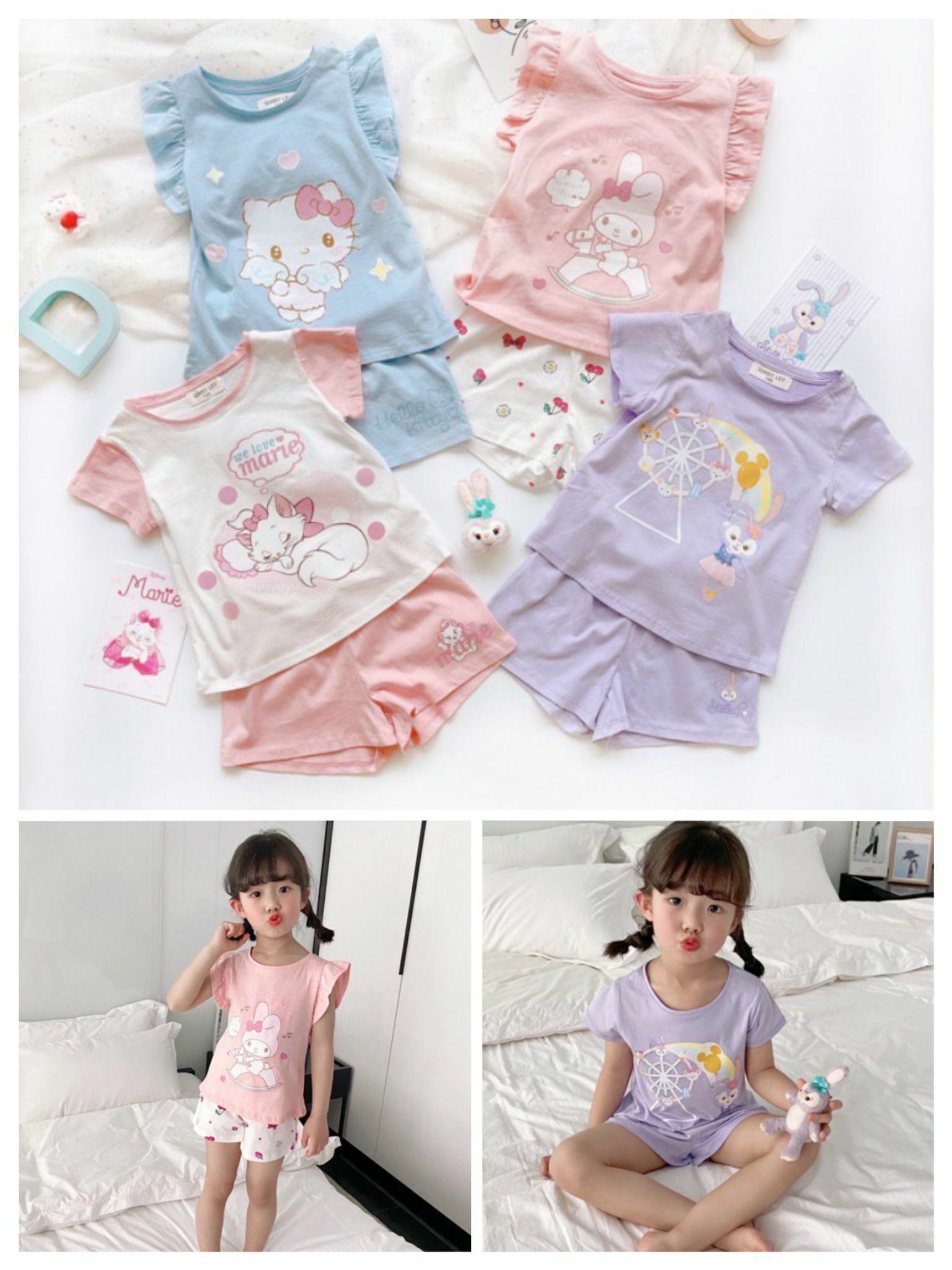 迪士尼女童短袖套裝-2300515