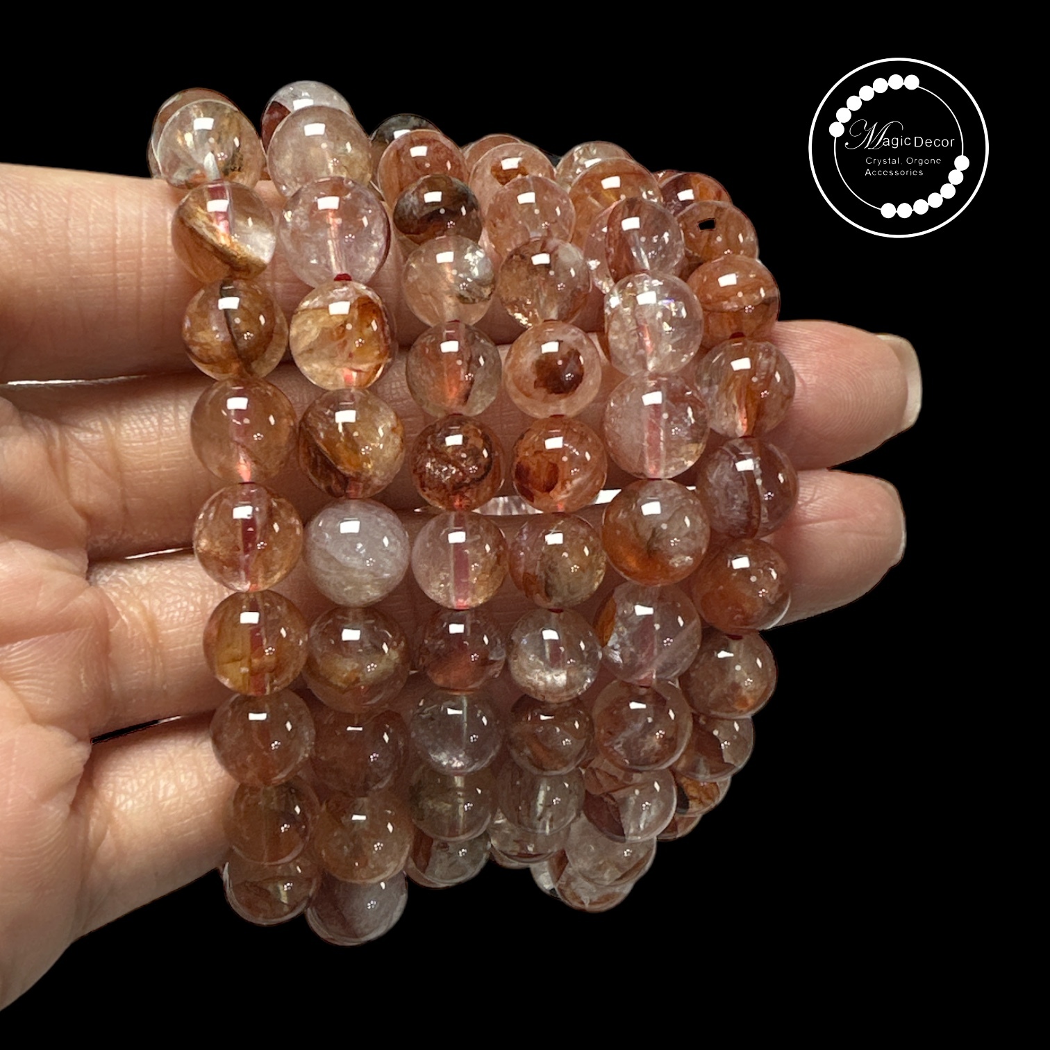 260411 - C25 7mm+高貨紅膠花手串（孤）