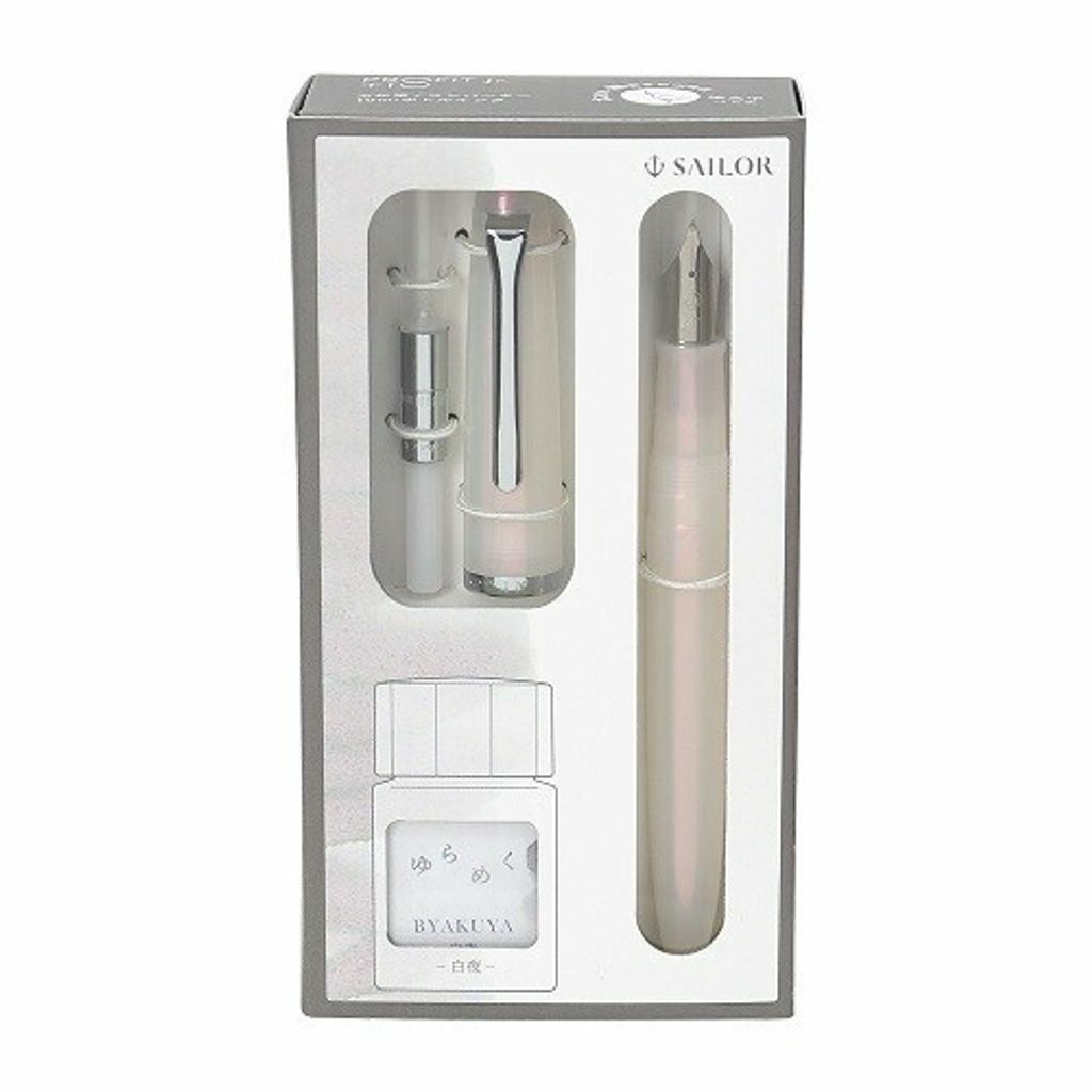 PROFIT Jr.+10 書法尖鋼筆 X 暈染墨水 白夜（白色）｜日本Sailor 寫樂