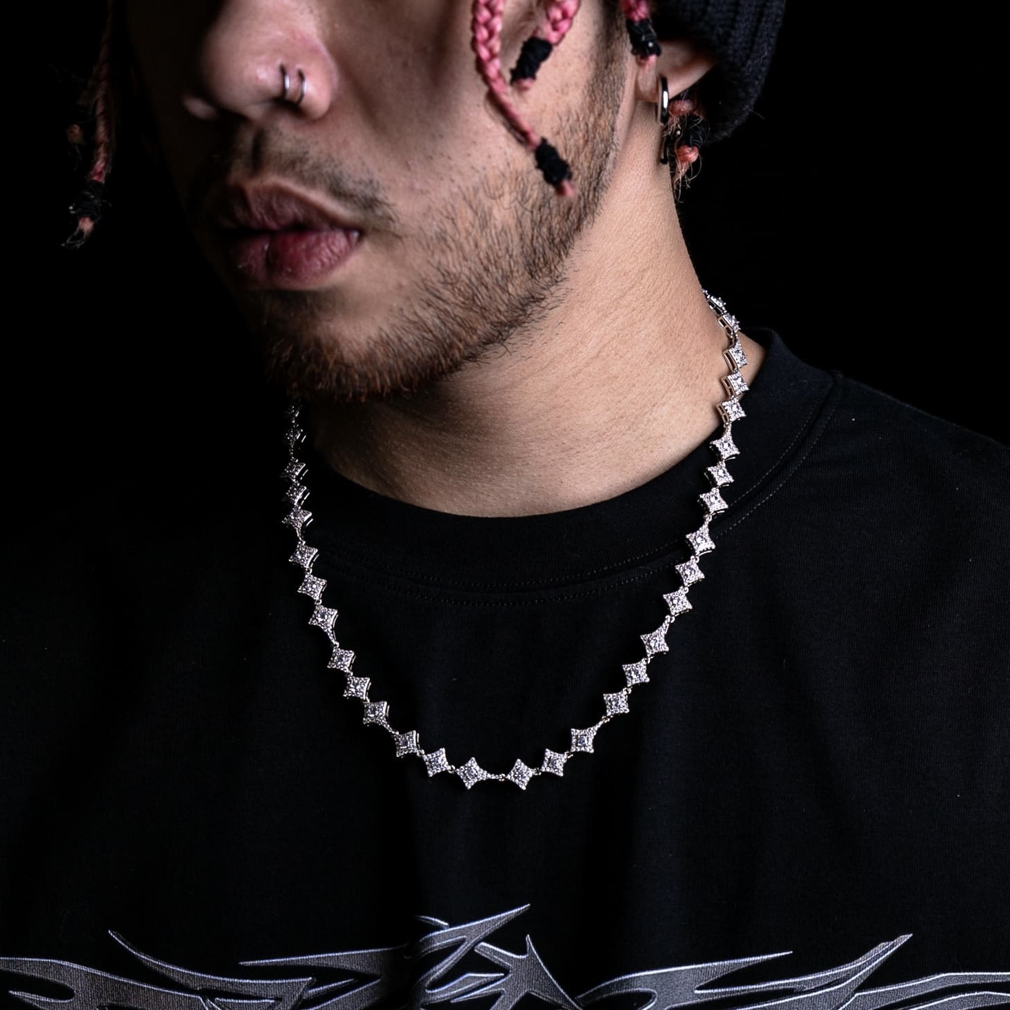 10mm滿鑲繁星項鍊