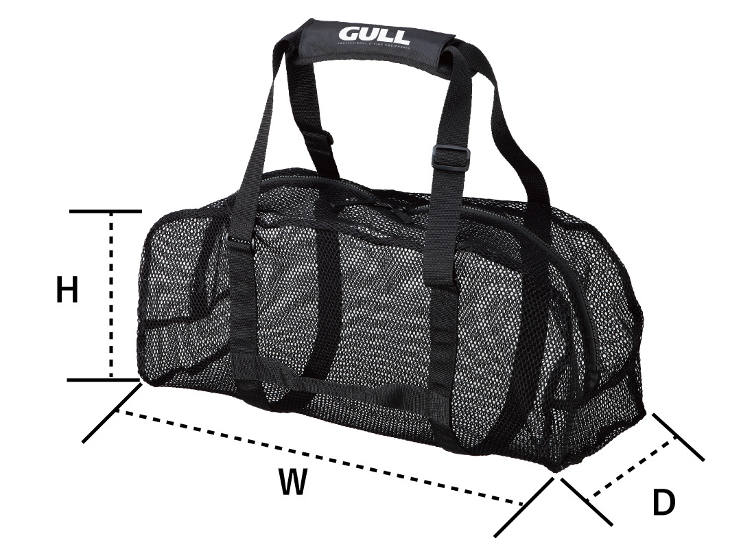 ▲GULL 浮潛用網袋38L / GB-7134D