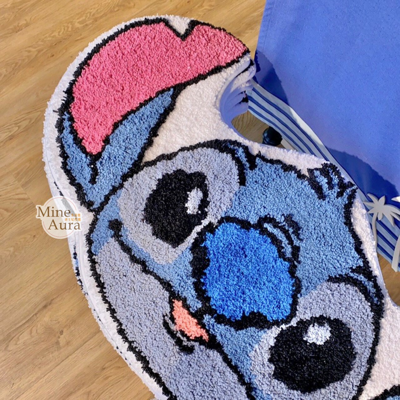 史迪奇 Stitch 大頭圖案 造型 地墊 星際寶貝 Lilo & Stitch -上海迪士尼樂園