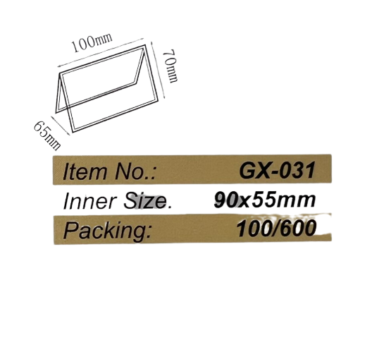 Godex 透明三角形膠座 100x70mm (橫度) GX-031