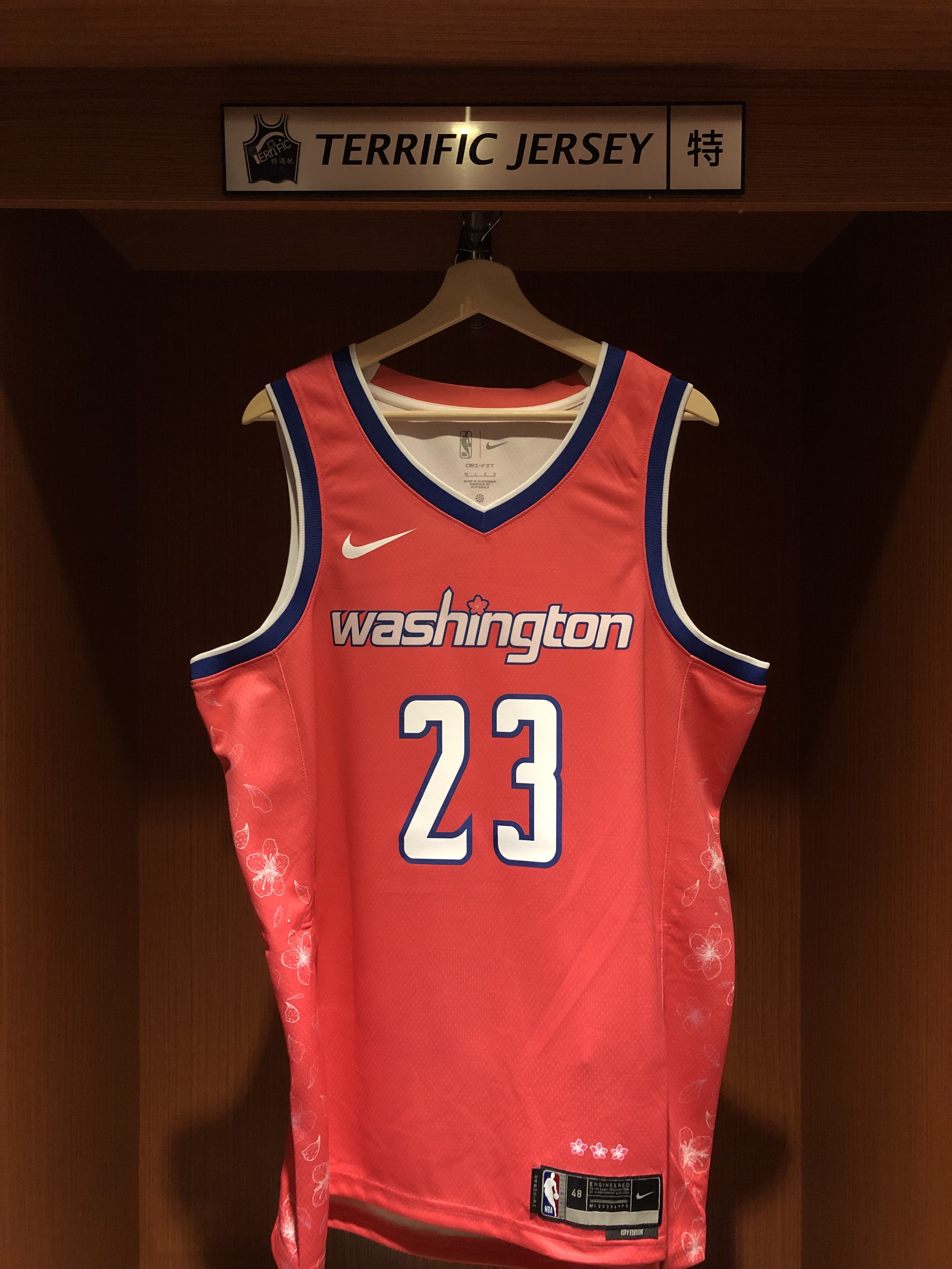 NBA球衣 Michael Jordan 華盛頓巫師城市 櫻花 City Nike Swingman 球迷版 熱轉印 全新