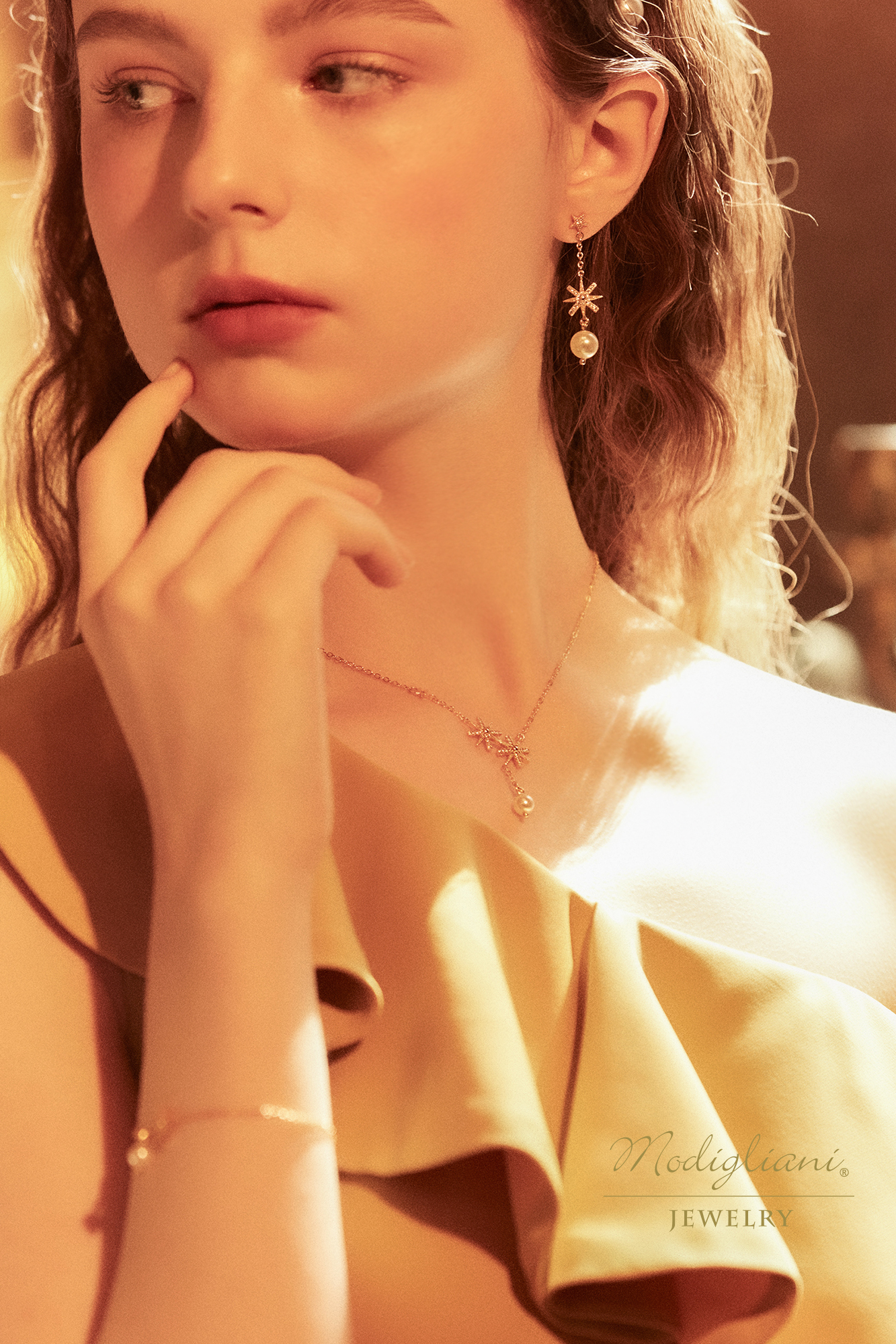 黃銅飾品,黃銅,氣質,星星,耳環,天然珍珠,18K金,星芒,珍珠,鋯石