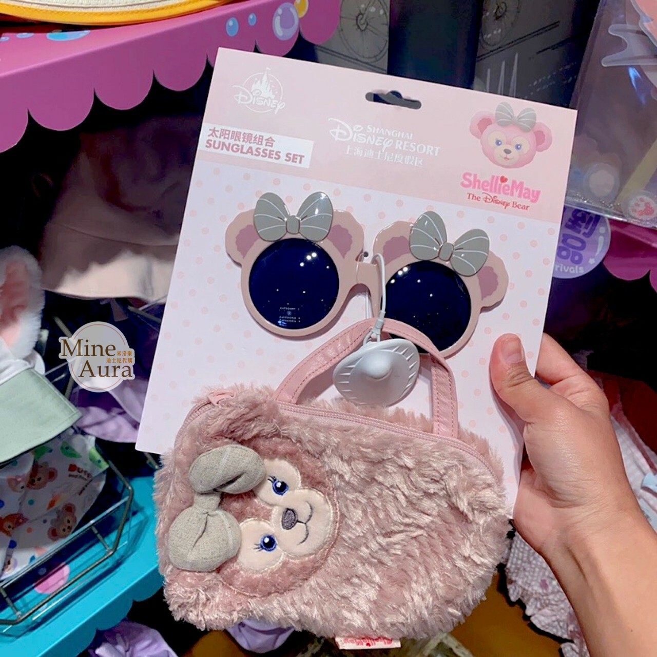 雪莉玫 ShellieMay 造型太陽眼鏡 墨鏡組 (附收納包) -上海迪士尼樂園