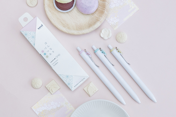 uni ball one limited color wafu set