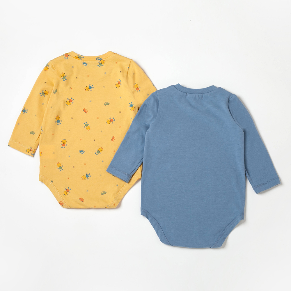 PIPPY 恐龍印花棉質包屁衣2入組禮盒