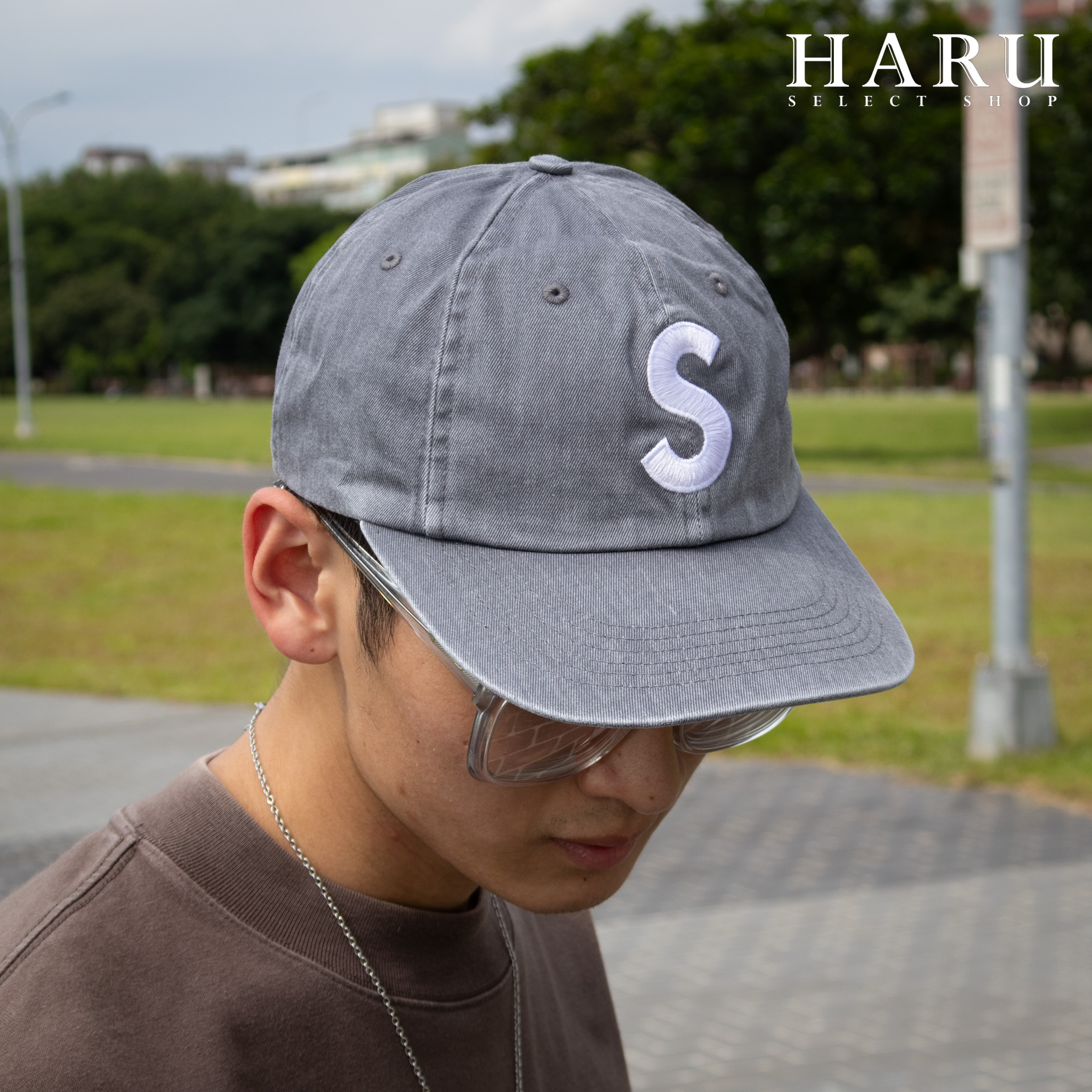 現貨Supreme FW22 Pigment Print S Logo 6-Panel 水洗大S 刺繡老帽棒球