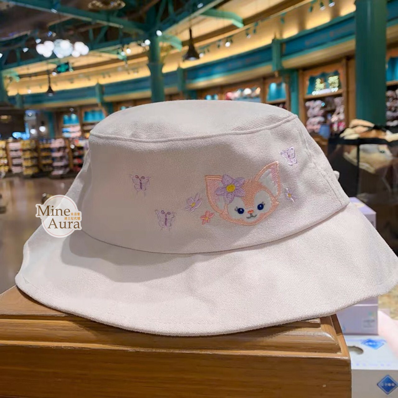 玲娜貝兒 Lina bell 大頭刺繡 造型 漁夫帽 遮陽帽 帽子 -上海迪士尼樂園