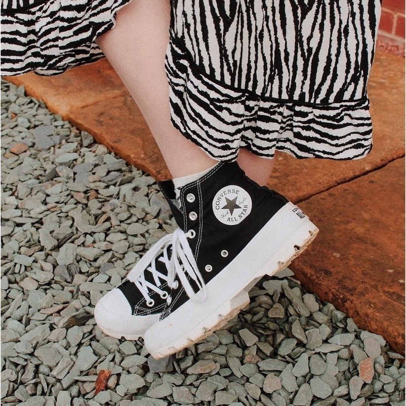 Converse High Lugged 黑色 帆布鞋 增高 厚底 似馬丁鞋 565901C