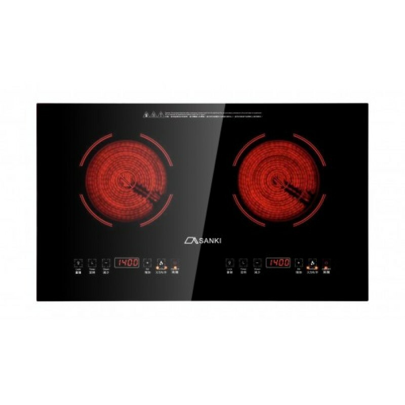 SANKI 山崎 SK-JD2080 2800w 座檯/嵌入式雙頭電陶爐