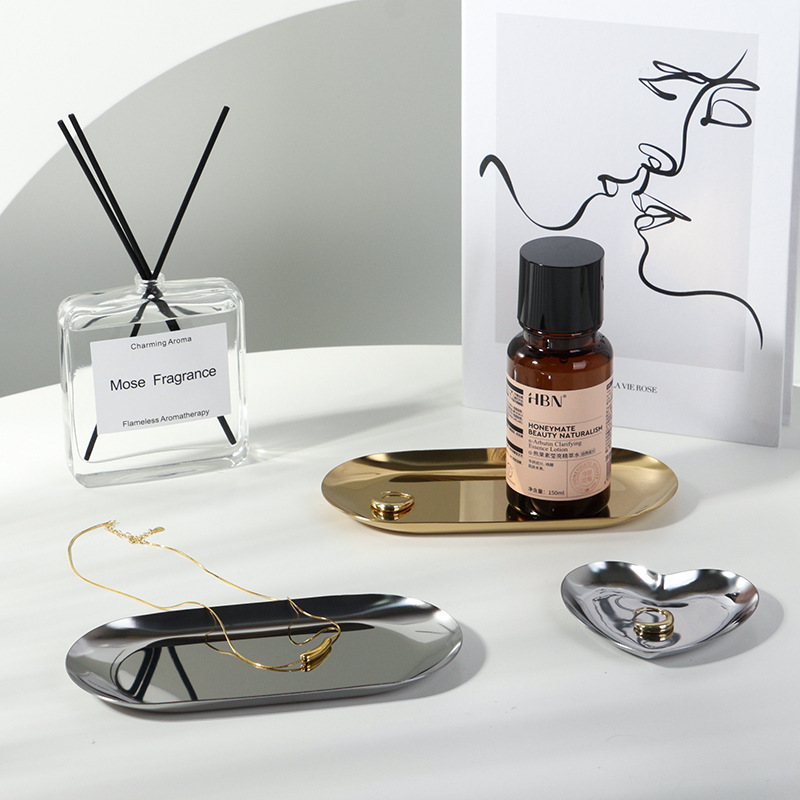 《2684》ins高顏值飾品小物金屬托盤