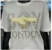 [S] BOYLONDON EQUIN BOY EAGLE LOGO T-SHIRT,WHITE/GOLD, B02TS1118U91 (SBB267)