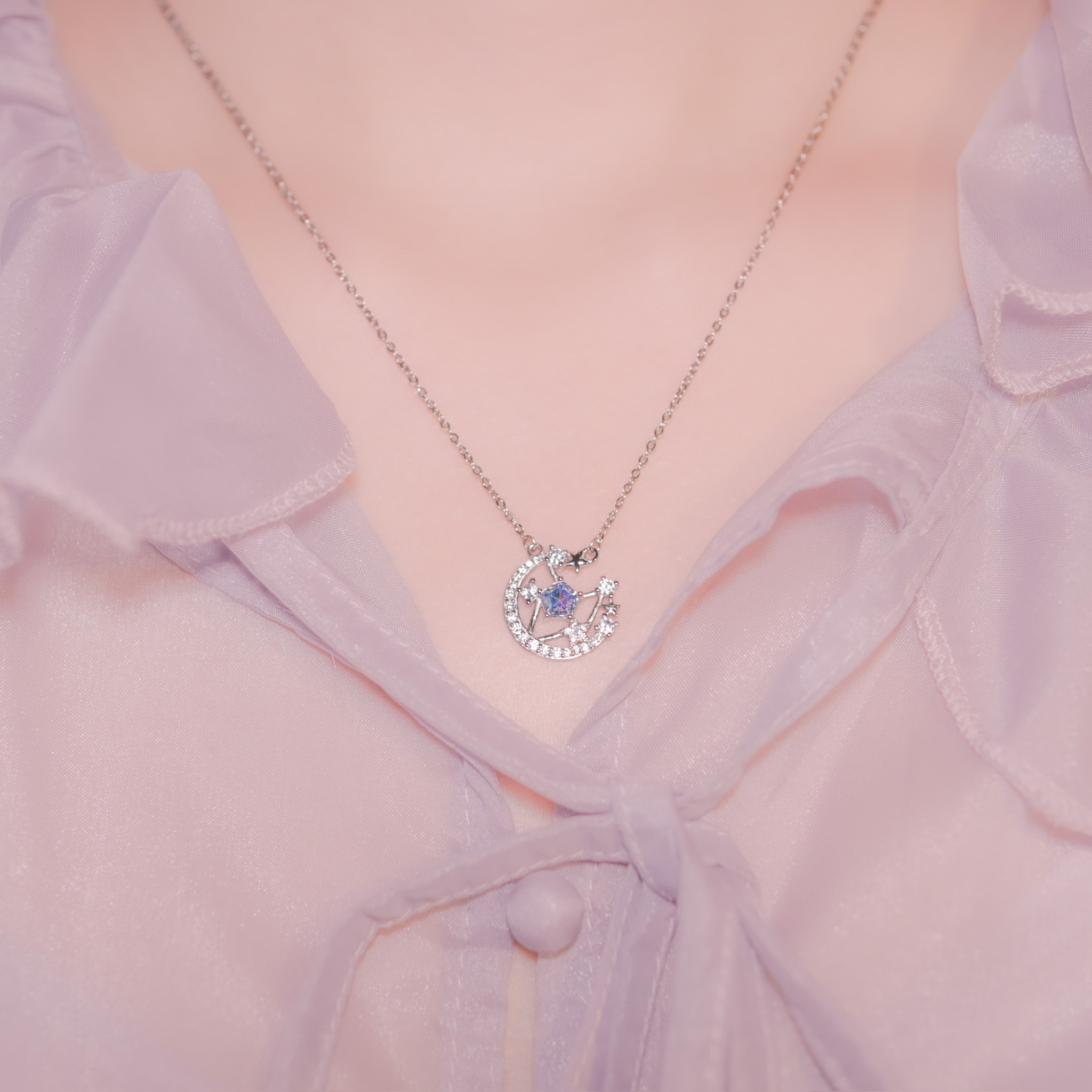 | 925純銀・白金| 星圖項鍊  (銀/玫瑰金) | NE0592 |