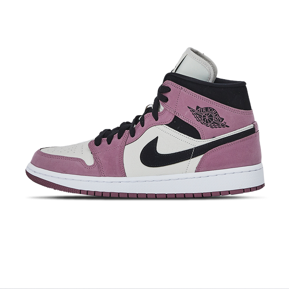 Nike Air Jordan 1 Mid SE 男女白紫經典高筒運動休閒鞋DC7267-500