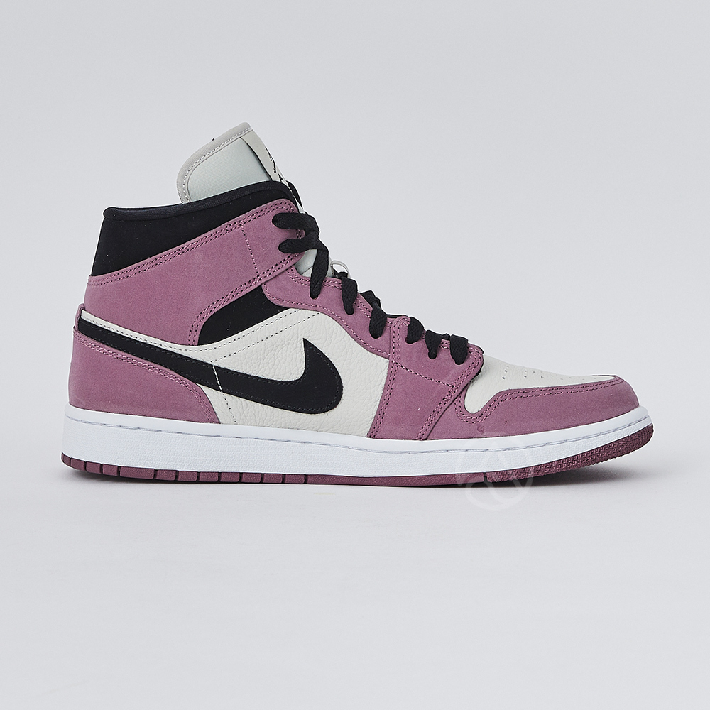 Nike Air Jordan 1 Mid SE 男女白紫經典高筒運動休閒鞋DC7267-500