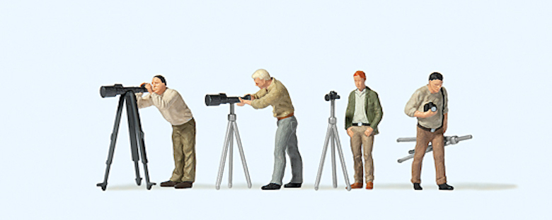 Preiser迷你小人 10804三腳架與攝影師