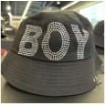 [S] BOYLONDON BLINK BUCKET HAT,BLACK/SILVER, B81CP2002U980 (SBB270)