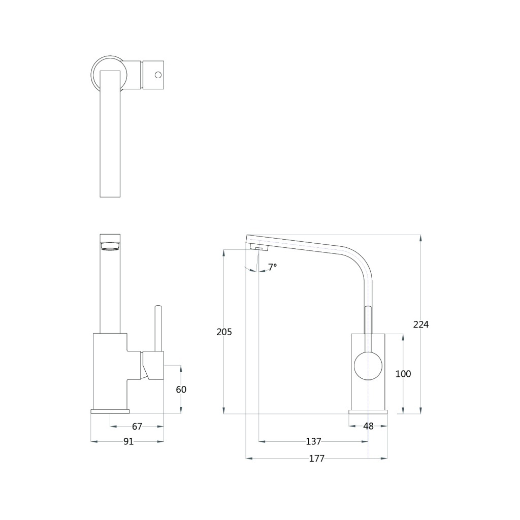 凱撒 龍頭推薦型號 B750C/BT750C 單孔面盆龍頭