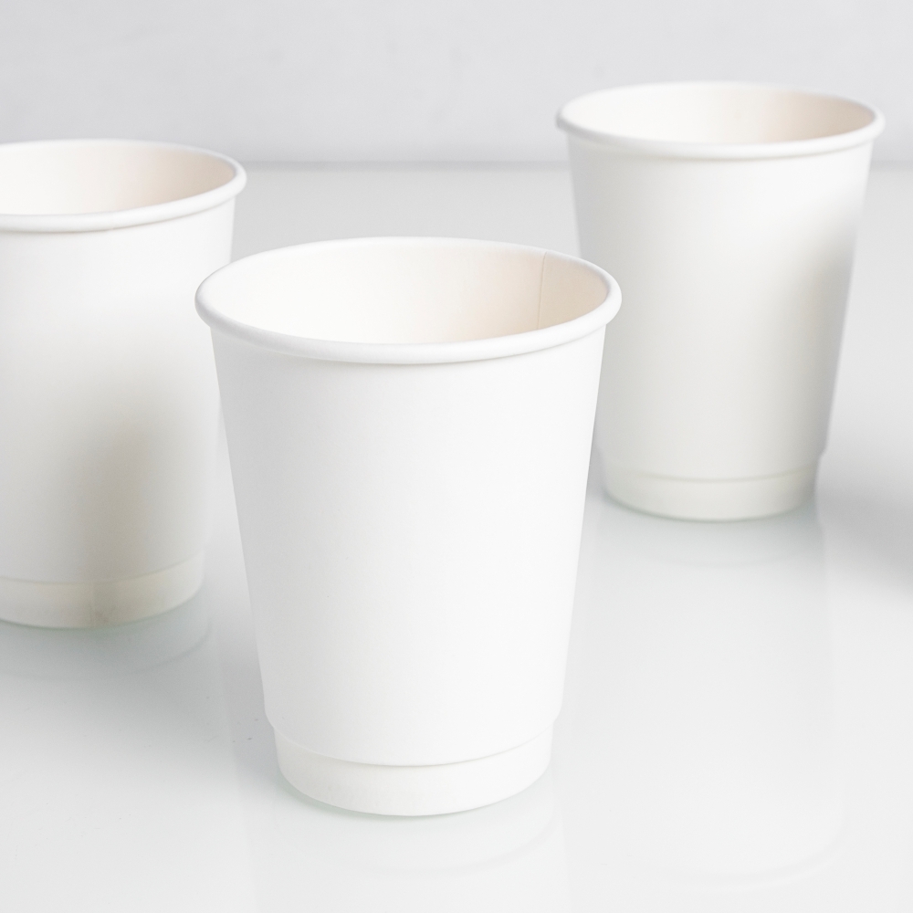 公版雙層中空杯 12oz 白色