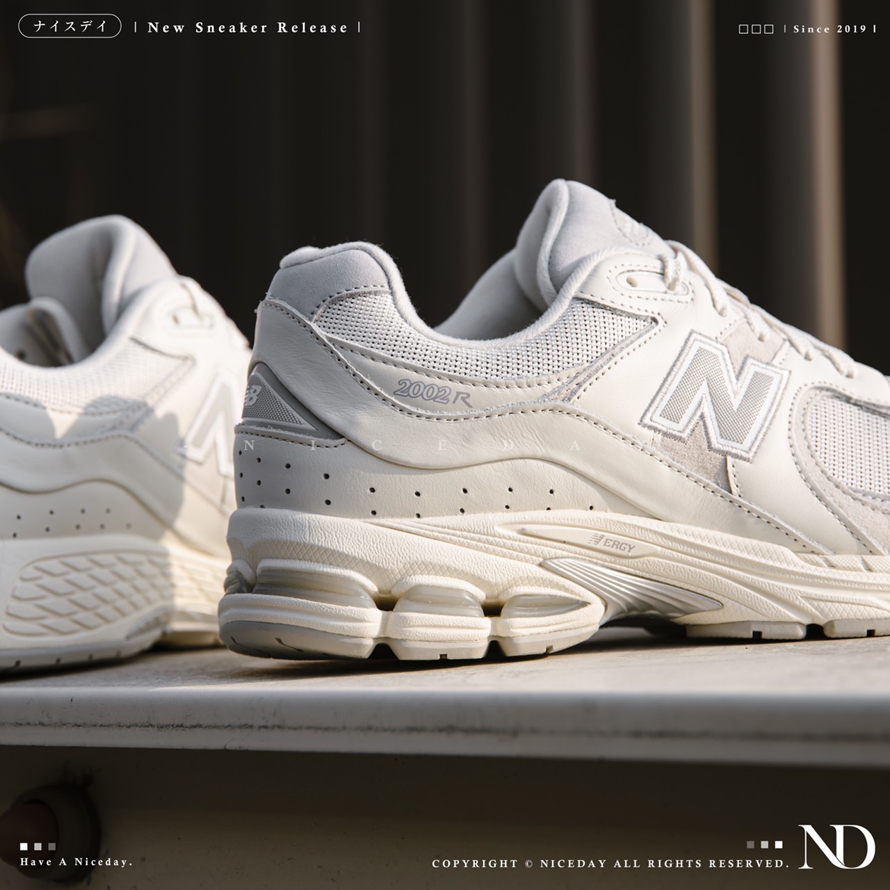 NICEDAY 代購NEW BALANCE 2002R 奶油白男女尺寸M2002RWP