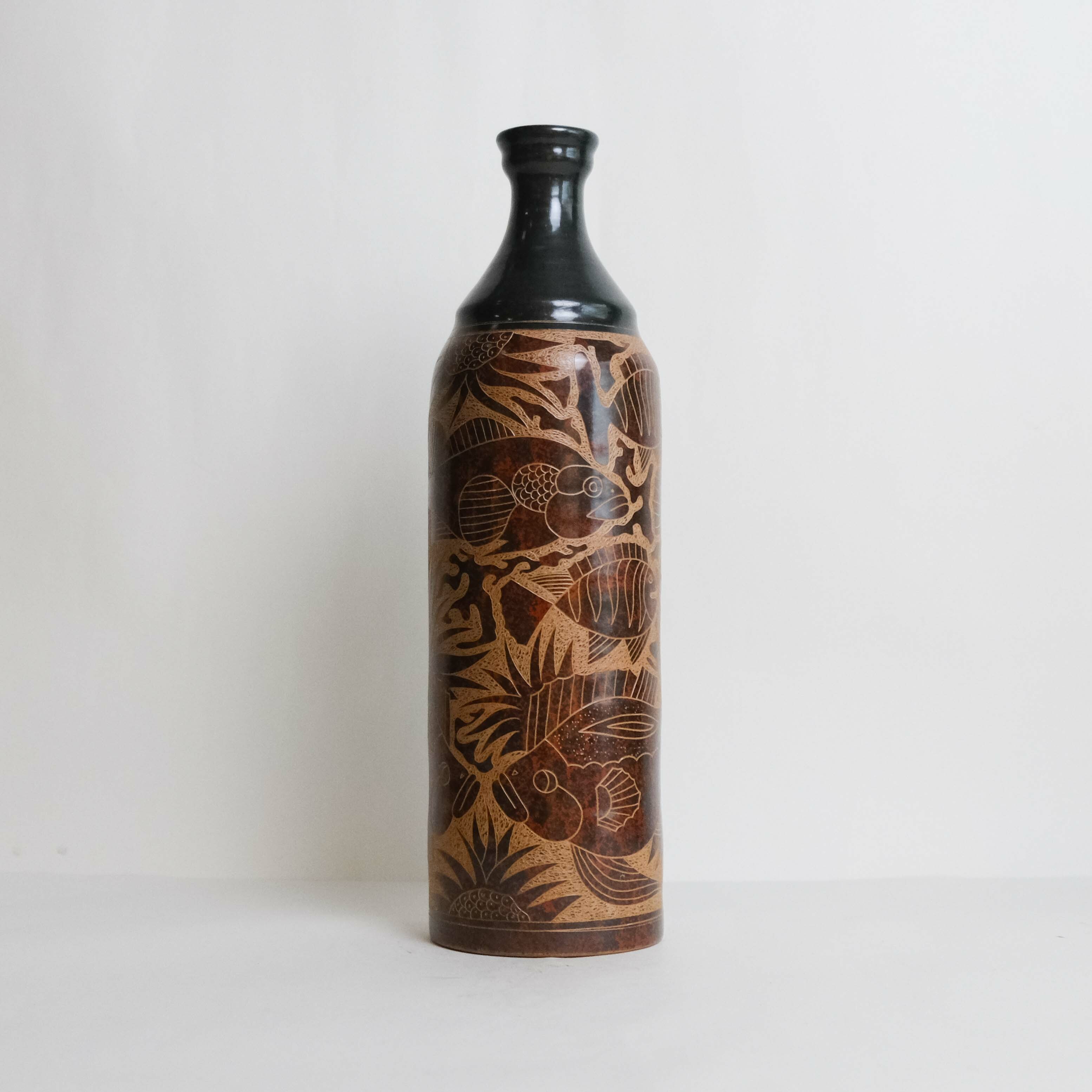 陶器｜陶瓶 - 熱帶魚 804｜尼加拉瓜