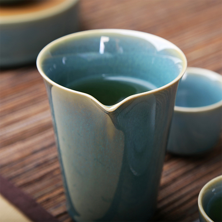 綠翠玉兔毫釉茶海(200ml)