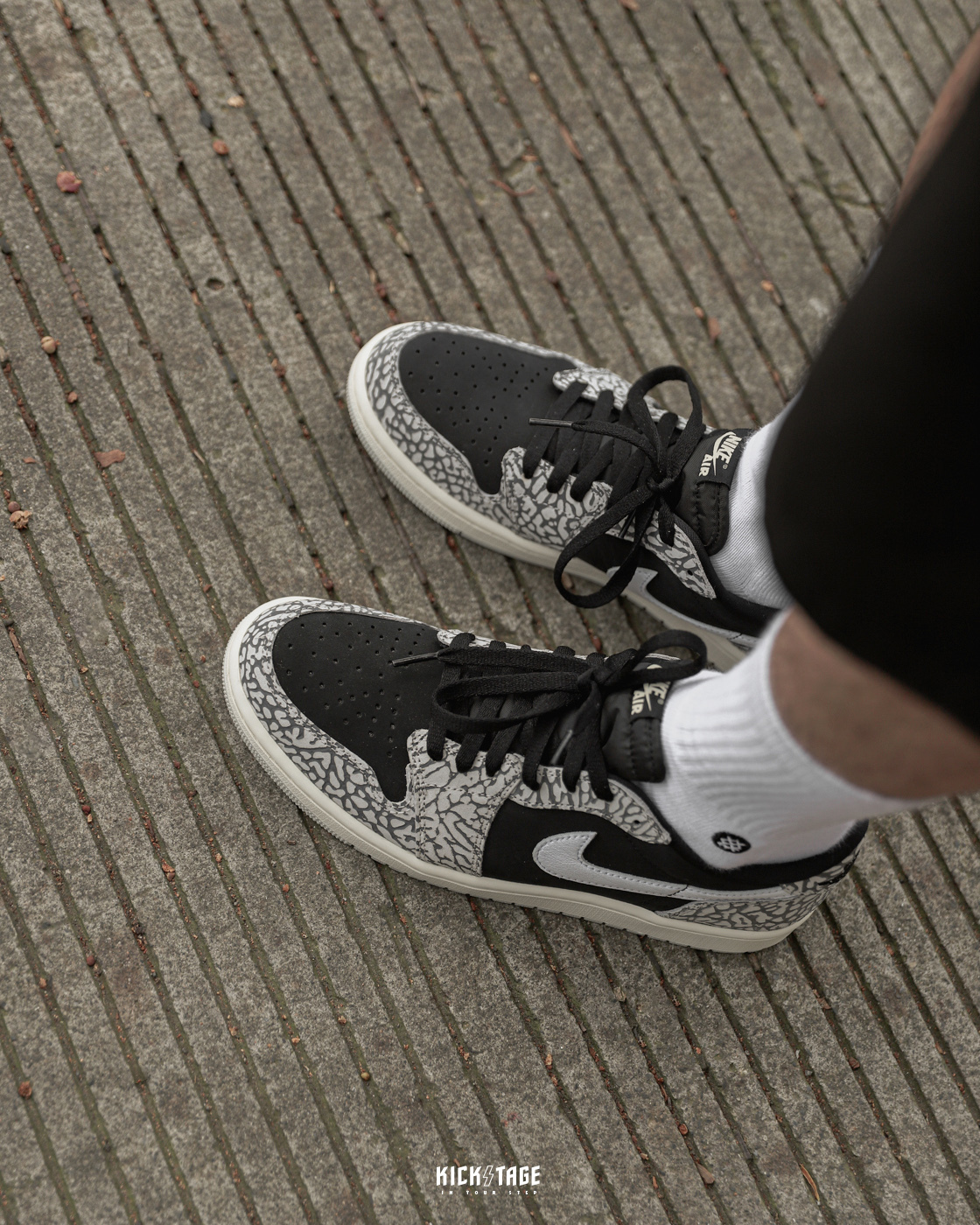 AIR JORDAN 1 LOW Black Cement 黑灰爆裂紋OG 休閒鞋【CZ0790-001】