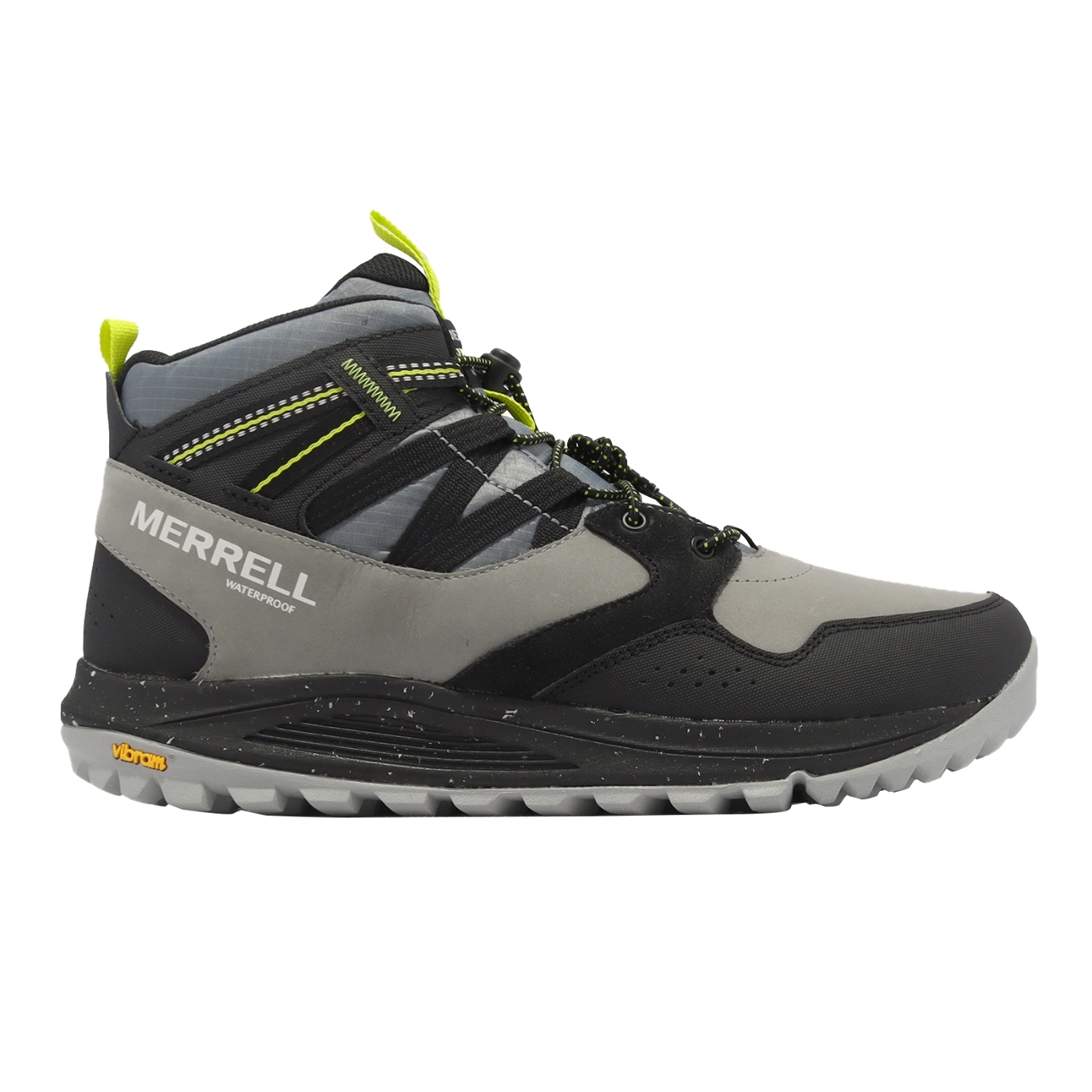 【MERRELL】Nova Sneaker Boot Bungee WP 男真皮登山戶外鞋  襪套式 黑灰 / ML067113