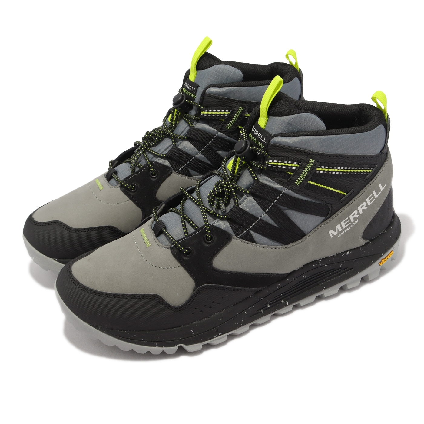 【MERRELL】Nova Sneaker Boot Bungee WP 男真皮登山戶外鞋  襪套式 黑灰 / ML067113