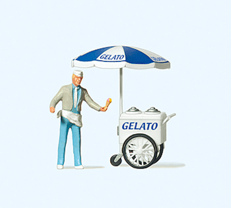 Preiser迷你小人 29116冰淇淋攤販