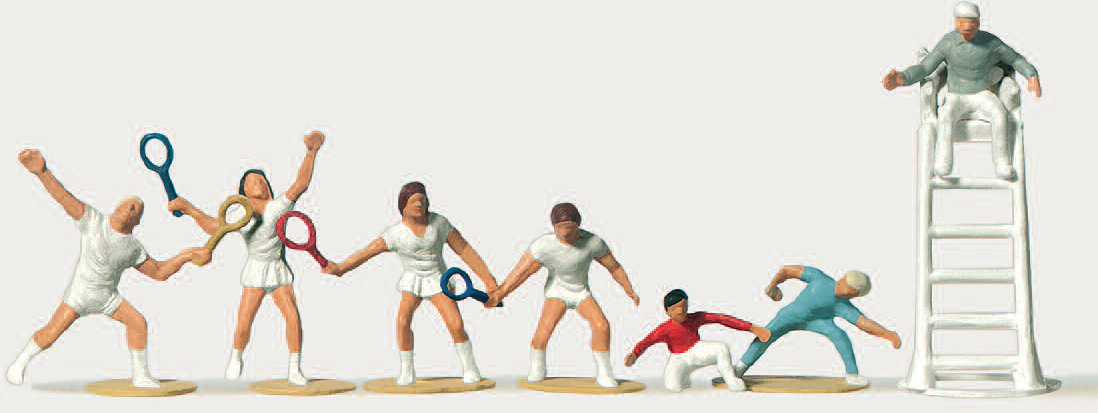 Preiser迷你小人 0212490打網球