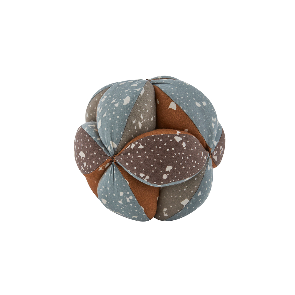 OYOY Aya有機棉拼布 寶貝探索球 / 天空藍