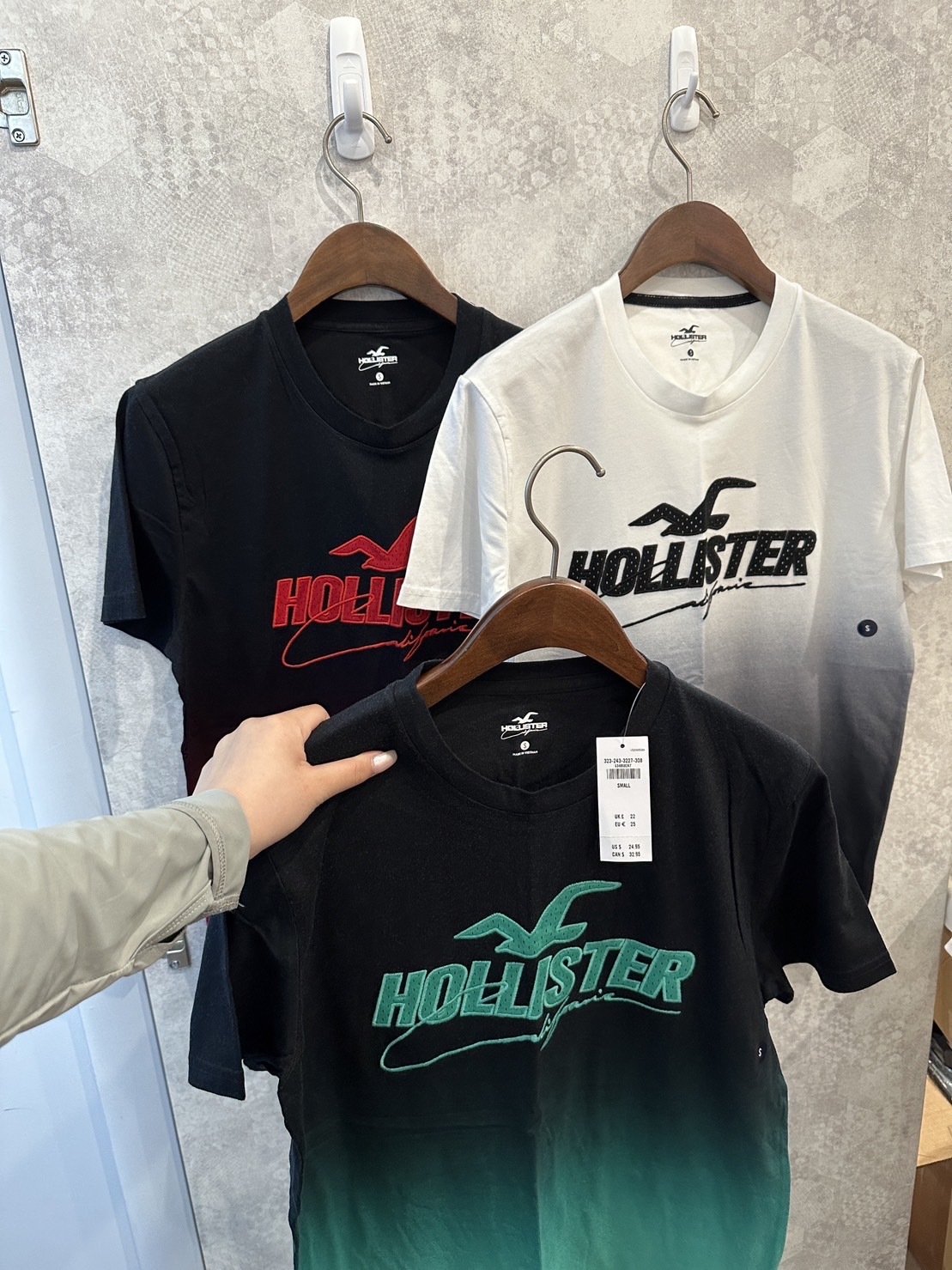 Hollister 海鷗 漸層 電繡Logo 短袖上衣 短袖