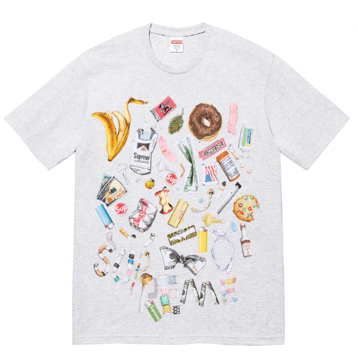 Supreme clearance tee grey