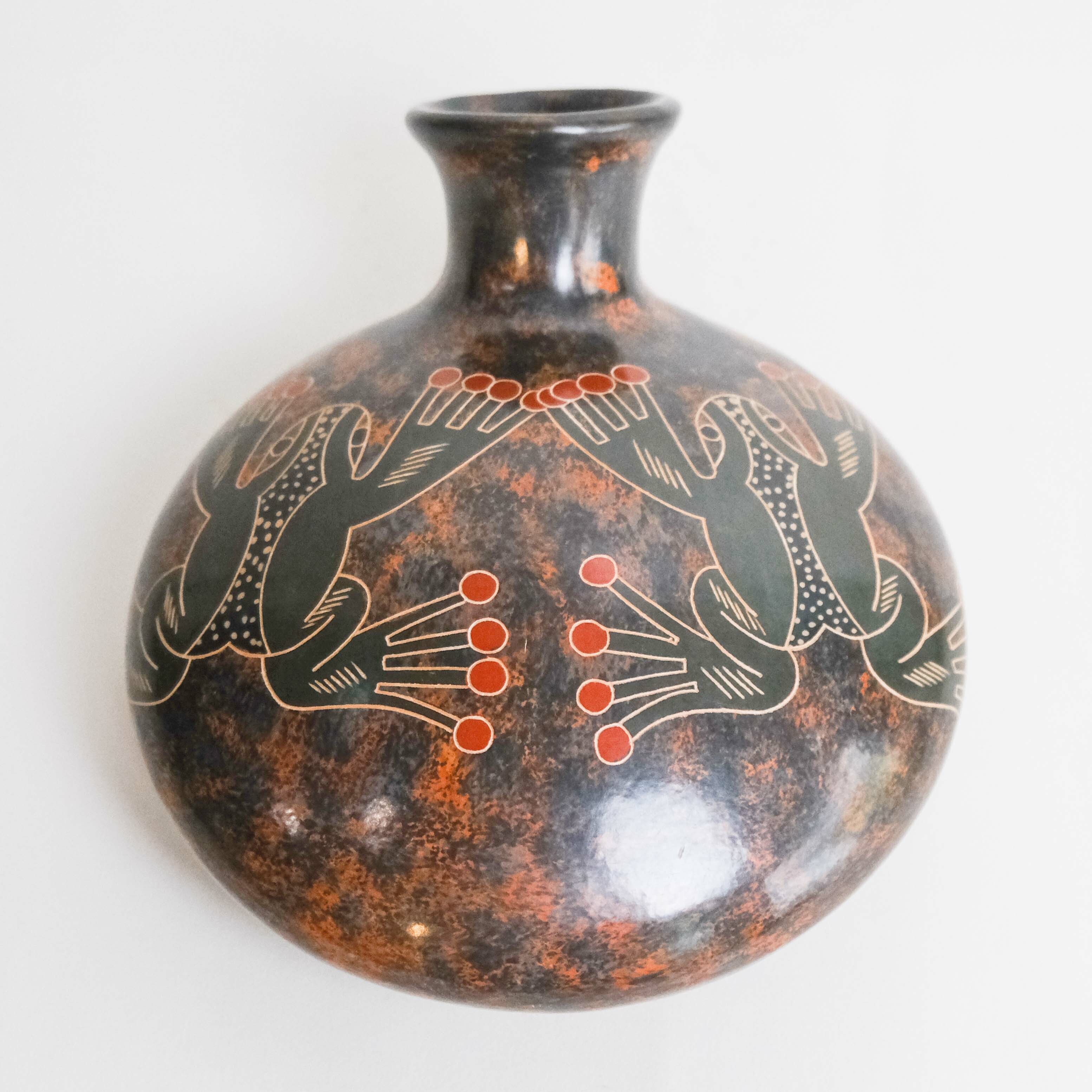 陶器｜陶瓶 - 雨蛙 927｜尼加拉瓜