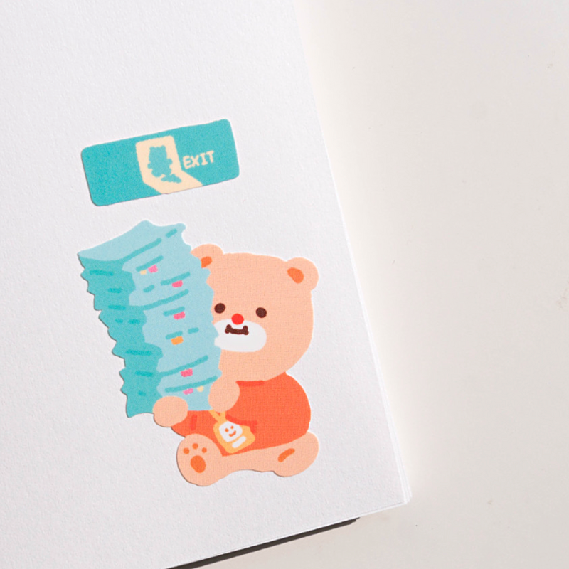 Khakiz Sticker－Overtime Work (Korean Stationery Brand)