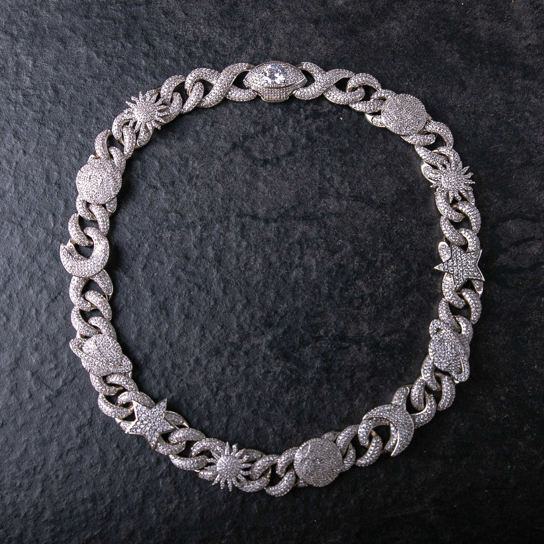 18mm滿鑲無限宇宙項鍊